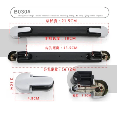 DL-B113# Black PVC Luggage Suitcase Handle Pulls for Replacement Luggage Parts Door Strap/Handle Password Draw bar Box DIY DL-B113# Black PVC Luggage Suitcase Handle Pulls for Replacement Luggage Parts Door Strap/Handle Password Draw bar Box DIY