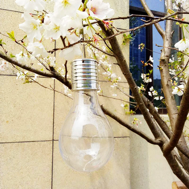 4 Pcs Outdoor LED Solar Light Bulb Light Sensor Rotatable Solar Powered Lamp Hanging Garden Decorate Camping Tent Lanterns Lamp (1)