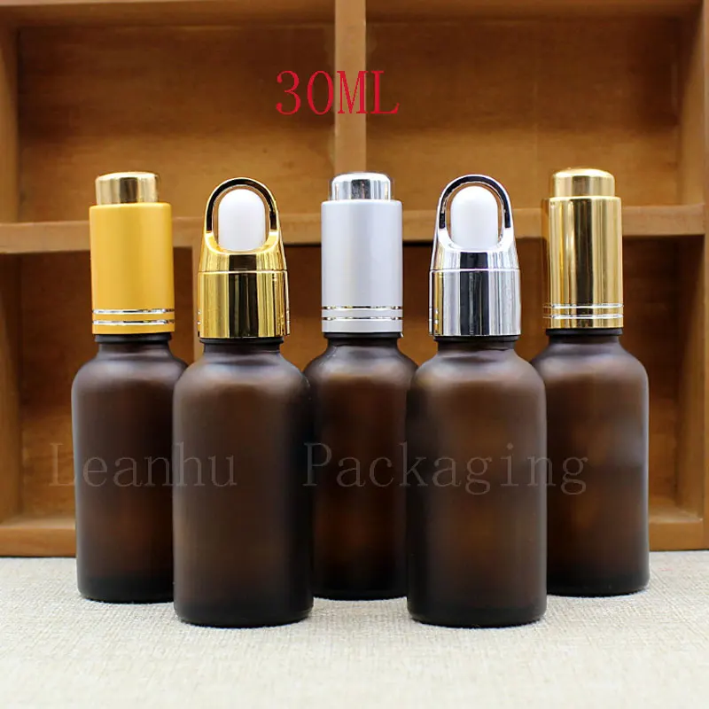 Download Brown Frosted Essence oil Glass Dropper Bottle,30ML ...