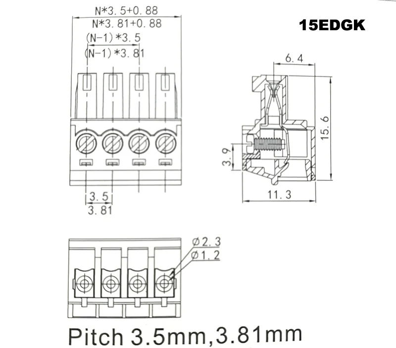 15EDGK size