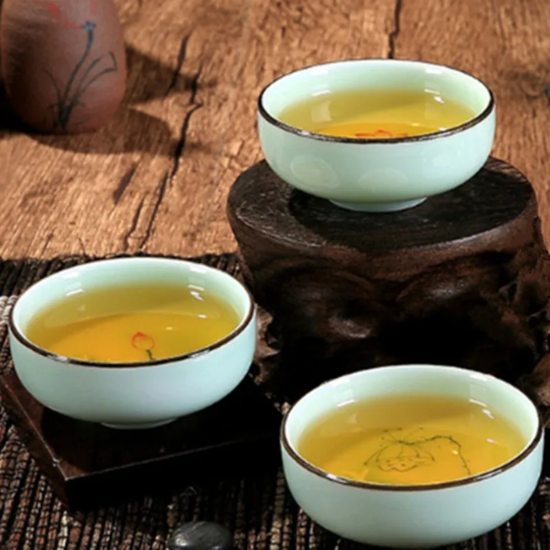 

Ceramic Fish Cup Teapot Porcelain Celadon Fish Teacup Set Drinkware Chinese Gift 3D Cup Tableware