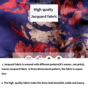 زائد حجم جودة المسلمات طويل كم طويل ماكسي دبي عباءة الأزياء الأزهار فستان جاكار أنيقة الخريف خمر S-4XL 5