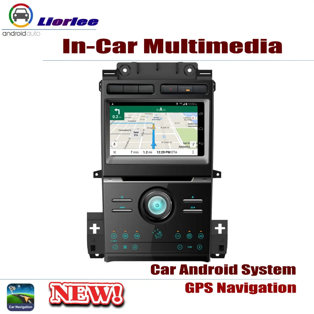 Автомобильный радиоприемник DVD плеер gps навигация для Ford aurus 2013~ Android HD Displayer система аудио видео стерео в тире головное устройство
