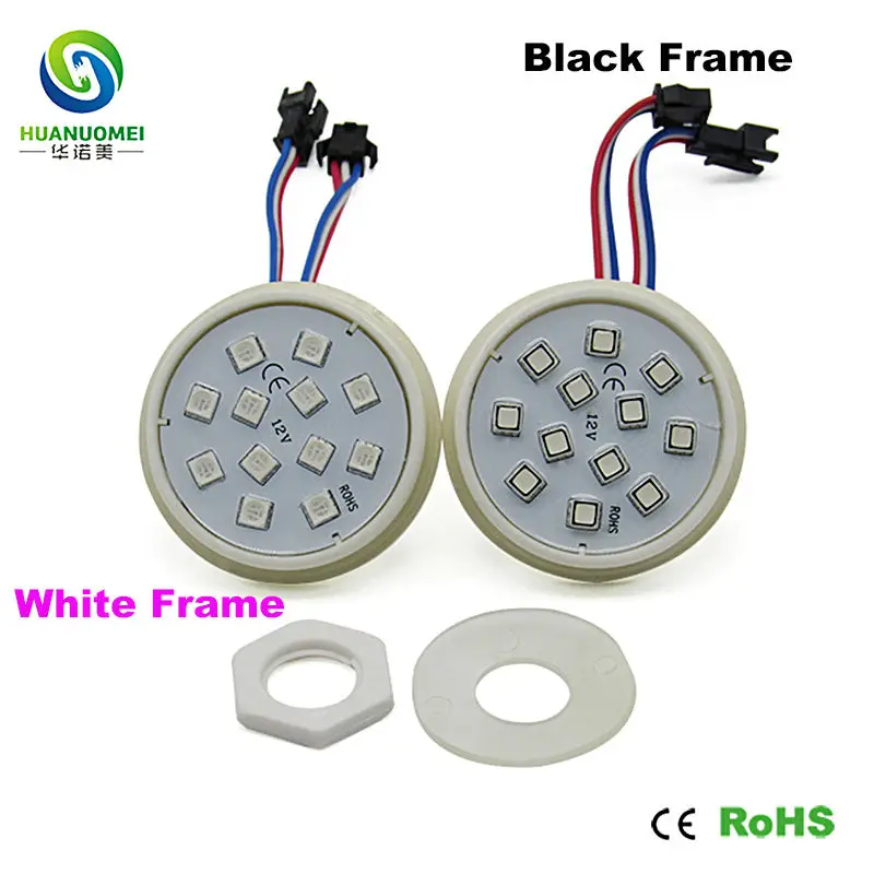 12v 24v водонепроницаемый ucs1903 60 мм красный/зеленый/синий 12 светодиодов modulos led 5050 smd