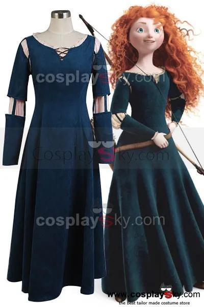 Brave Princess Merida font b Dress b font Anime Cosplay Costume font b Women b font