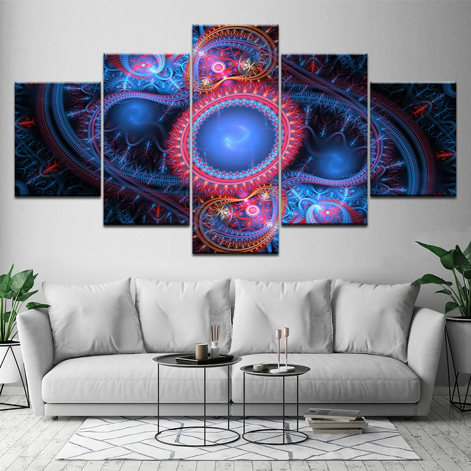 

Modern Home Decor Living Room Canvas HD Print 5 Panel Abstract Pattern Frame Wall Art Poster Painting Modular Pictures Artwork