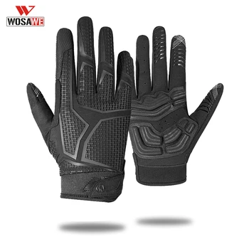 

WOSAWE Motorcycle Gloves Full Finger Silicone Non-slip Gloves Motorbike Motocross Guantes de moto luvas de motocicleta Gant Moto