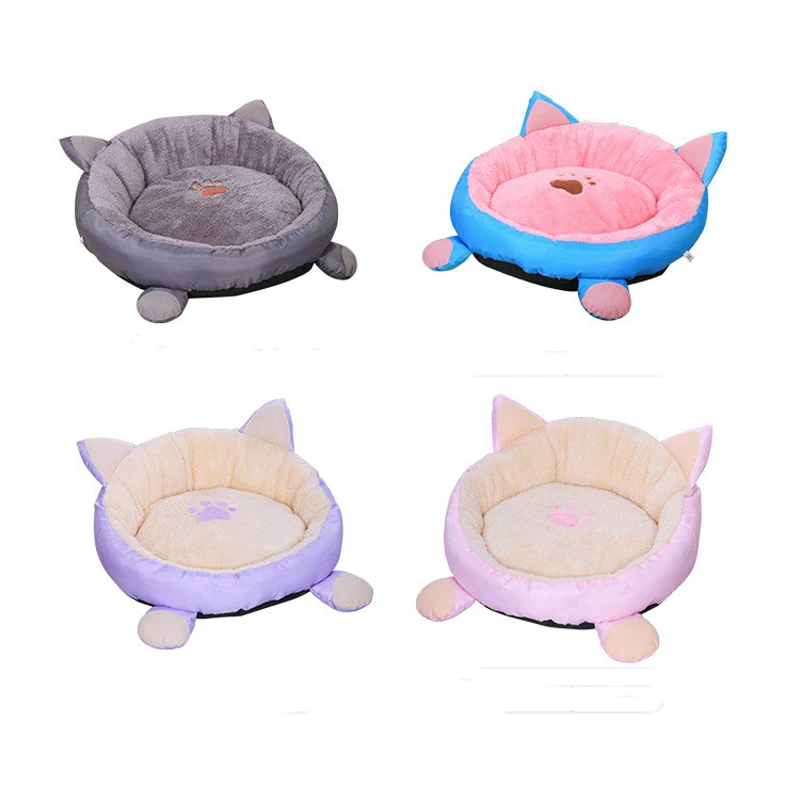 

Soft Pet Nest Cats Sand Cotton Detachable Washable Puppy House Four Seasons Universal Plus Velvet Cats Dogs Mat Pet Supplies
