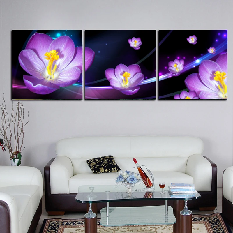 Online kaufen groÃhandel malerei schlafzimmer lila aus china ...