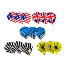 90 шт./30 комплектов оперение для Дротика дизайн Ассорти хвост крыло доска Игры Дартс мягкий наконечник профессиональные дротики Спорт на открытом воздухе