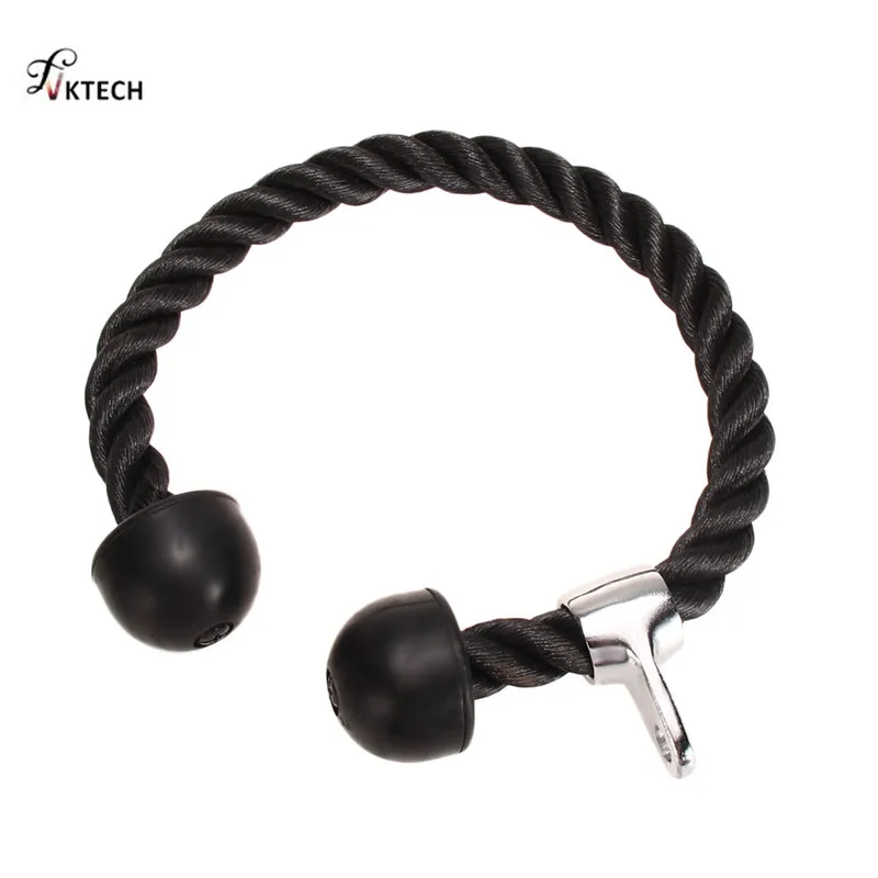 Tricep Rope Training Push Pull Down Cord For Bodybuilding Exercise Gym Workout for Home or Gym