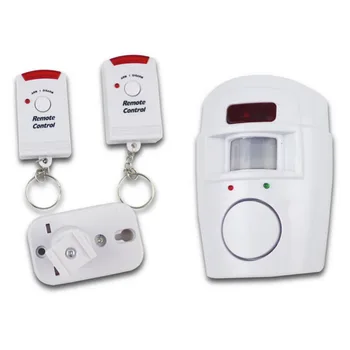 

Alarm Infrared Safety Motion Sensor Detector Mini Wireless Alert System For Home Safety+2 Remote Controller