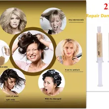 2 шт. маска для волос кондиционер увлажняющий кератин Восстанавливающий сухой поврежденный игла для инъекций пополнение волос Прямая поставка TSTM2