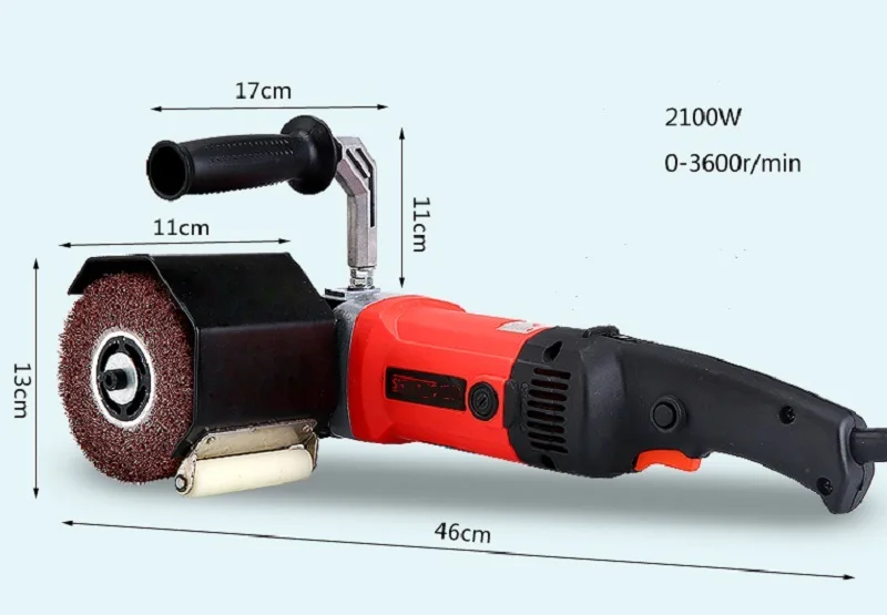 Новинка 220 в 2100 Вт электрическая машина для рисования металлической проволоки портативная Полировочная машина для полировки нержавеющей стали