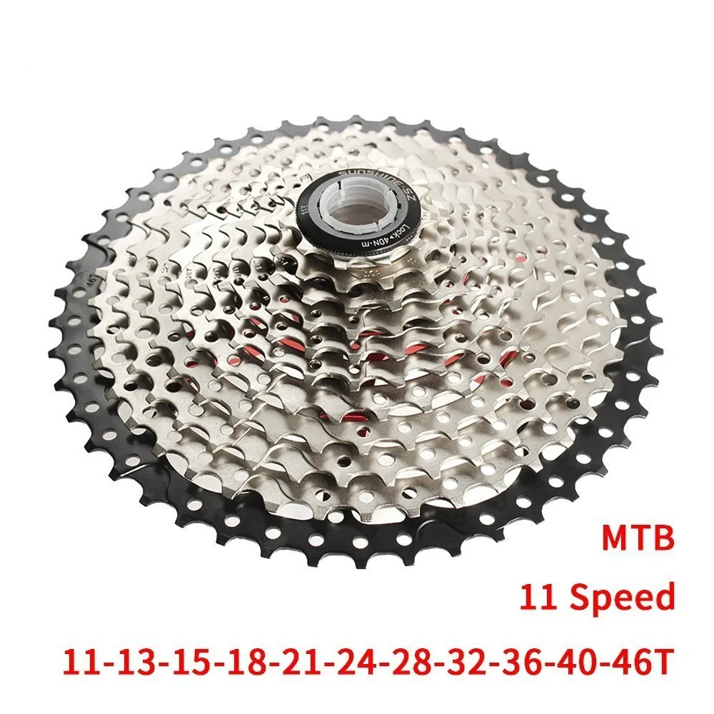 MTB 11 скоростная 11-46t 50t 52t велосипедная кассета 365g Ультралегкая велосипедная кассета свободного хода 11s горная кассета для Shimano M9000 M8000 M7000 - Цвет: 11S-11-46T