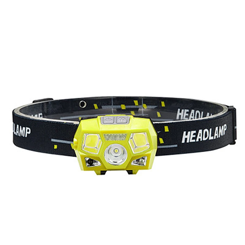 

Headlight Headlamp Survival Smart Sensor USB Rechargeable Waterproof Lighting Headband Camping Flashlight Torch Bicycle Light