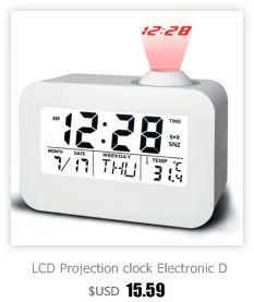 Led Projection Clock Electronic Desk Table Radio Nixie Clock Talking Projector Watch Digital Alarm Clock With Time Projection