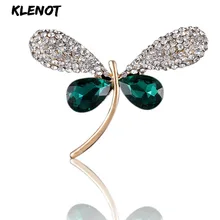 Стрекоза со стразами броши для женщин насекомое брошь стеклянные золотые булавки брошь ювелирные изделия платье украшение шарф аксессуары