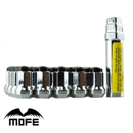 Car parts MMGZ 20 PCS D1 Spec P1.5 Racing Wheel Nut Length: 50mm Black Are Color : Black