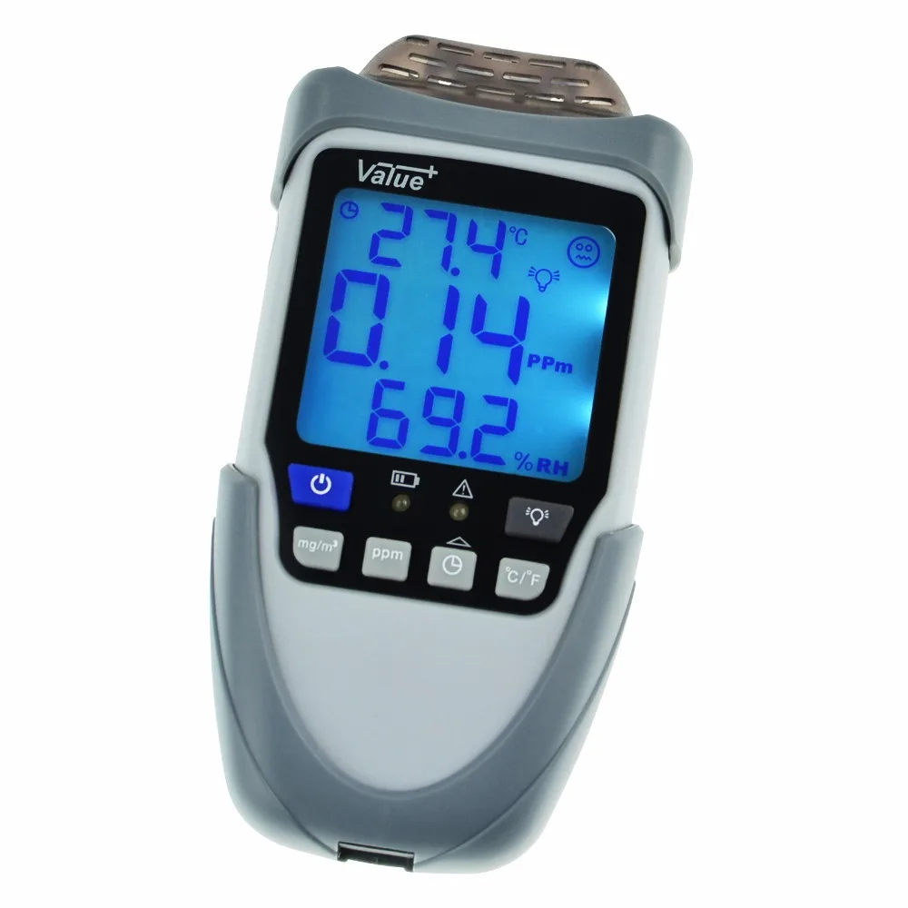 

Digital Handheld Formaldehyde HCHO Meter Detector, Measurement in mg/ ppm, Temperature Humidity Monitor, Indoor Air Quality