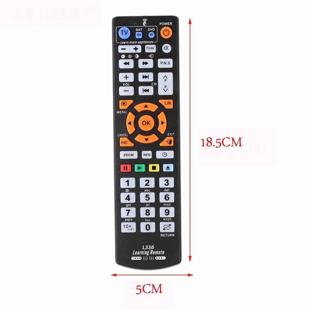 Universal Remote Control with Learn Function Controller For TV STB DVD DVB HIFI L336 Work For 3 Devices Smart TV Remote Control