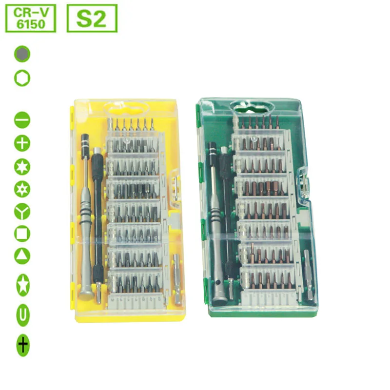 

60 in 1 Screwdriver Tool Precision Magnetic screwdriver Kit bits set for cell phone tablet Compact Repair Maintenance