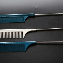 3 шт./лот,, профессиональная расческа для резки салона. Жесткие пластиковые расчески. Острый конец