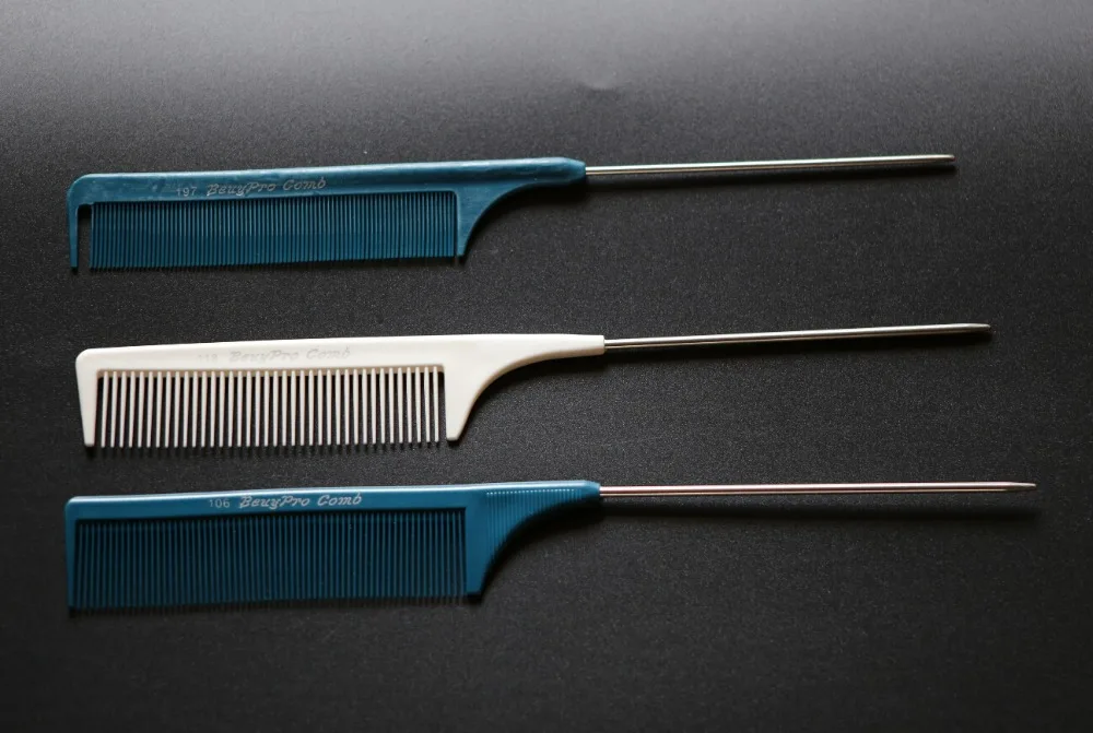 

3pc/lot Free Shipping Professional Salon Cutting Comb. Hard Plastic Combs. Sharp Point End