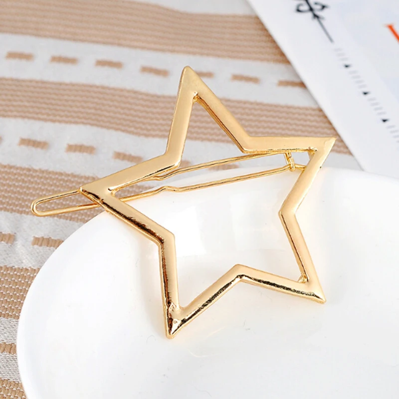 1 PC New Fashion Women Girls Hairpins Girls Star Heart Hair Clip Delicate Hair Pin Hair Decorations Accessories Hair Clips 1 PC New Fashion Women Girls Hairpins Girls Star Heart Hair Clip Delicate Hair Pin Hair Decorations Accessories Hair Clips
