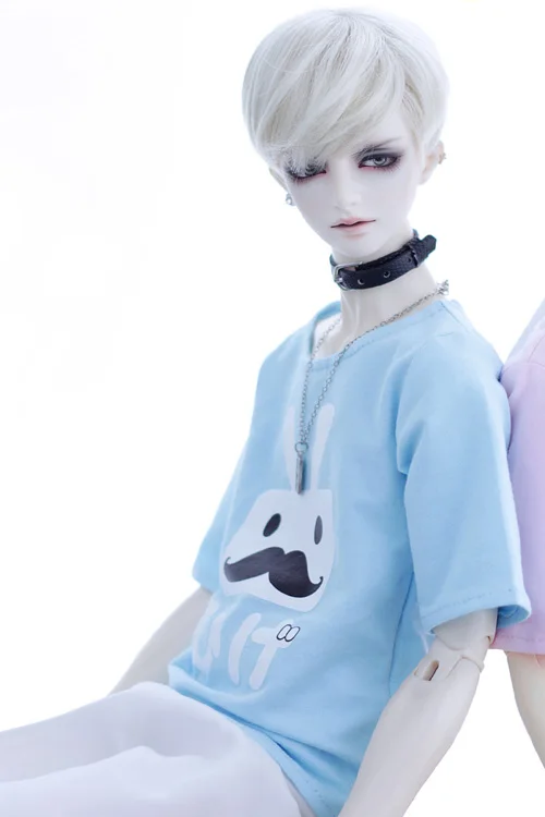 Новая одежда куклы BJD 1/3 1/4 Uncle SD DD MSD кукла красный/розовый/синий кролик Повседневная футболка/топы