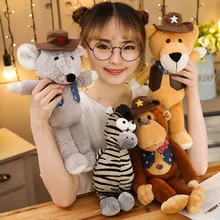 15 Animal Plush toy Stuffed Animals Zebra Toy Mouse Sleeping Doll Soft Baby Toy gift for baby Girl fancytrader new giant plush soft simulated animal zebra toy photography props nice baby gift 4 sizes