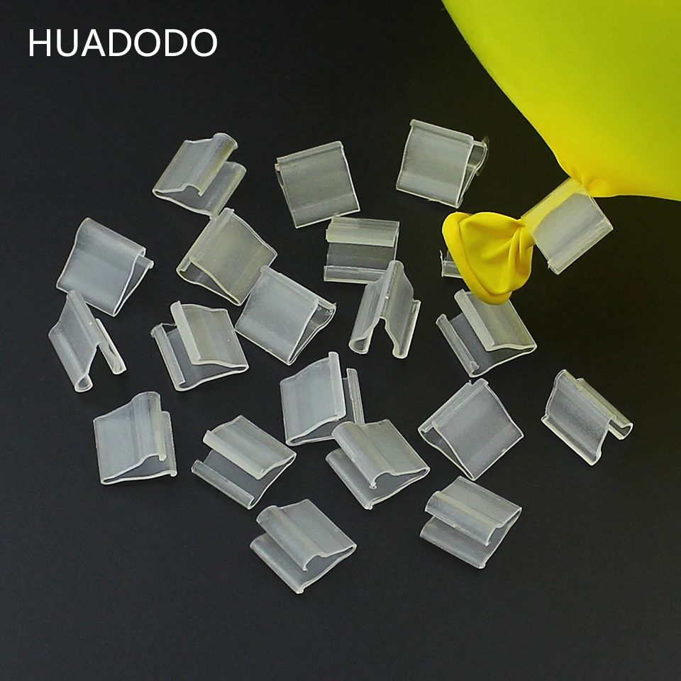 

HUADODO 100Pcs/Lot Balloons Sealing Clip Latex Balloon Buttons Clips for Wedding Christmas Birthday Party Decoration Supplies