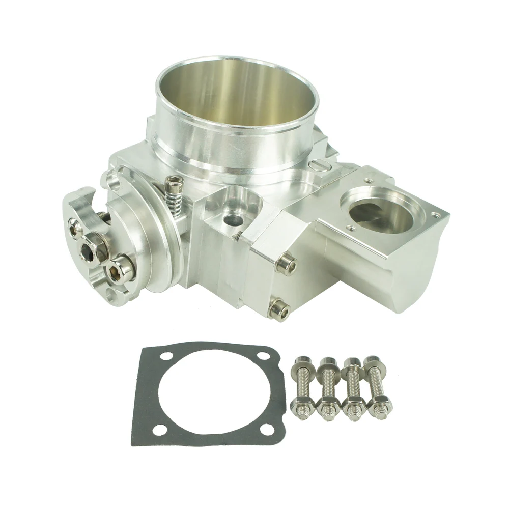 NEW THROTTLE BODY FOR Mitsubishi EVO 4G63 70mm CNC Intake Manifold Throttle Body evo7 evo8 evo9
