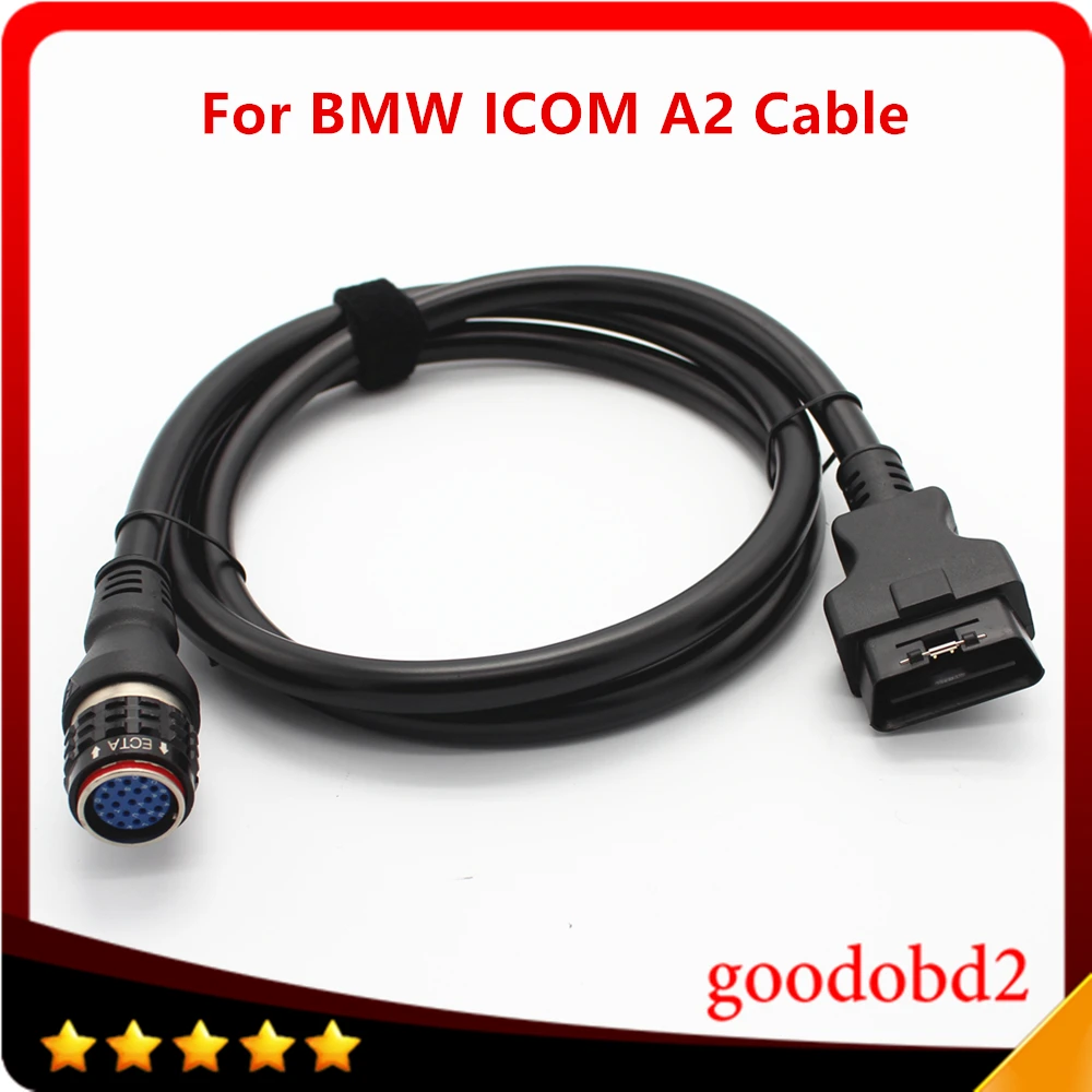 For BMW ICOM A2 ICOM A2+B+C Diagnostic Interface Main Cable 16pin to 19pin Car Connector Cable A2 Testing connect car Cable