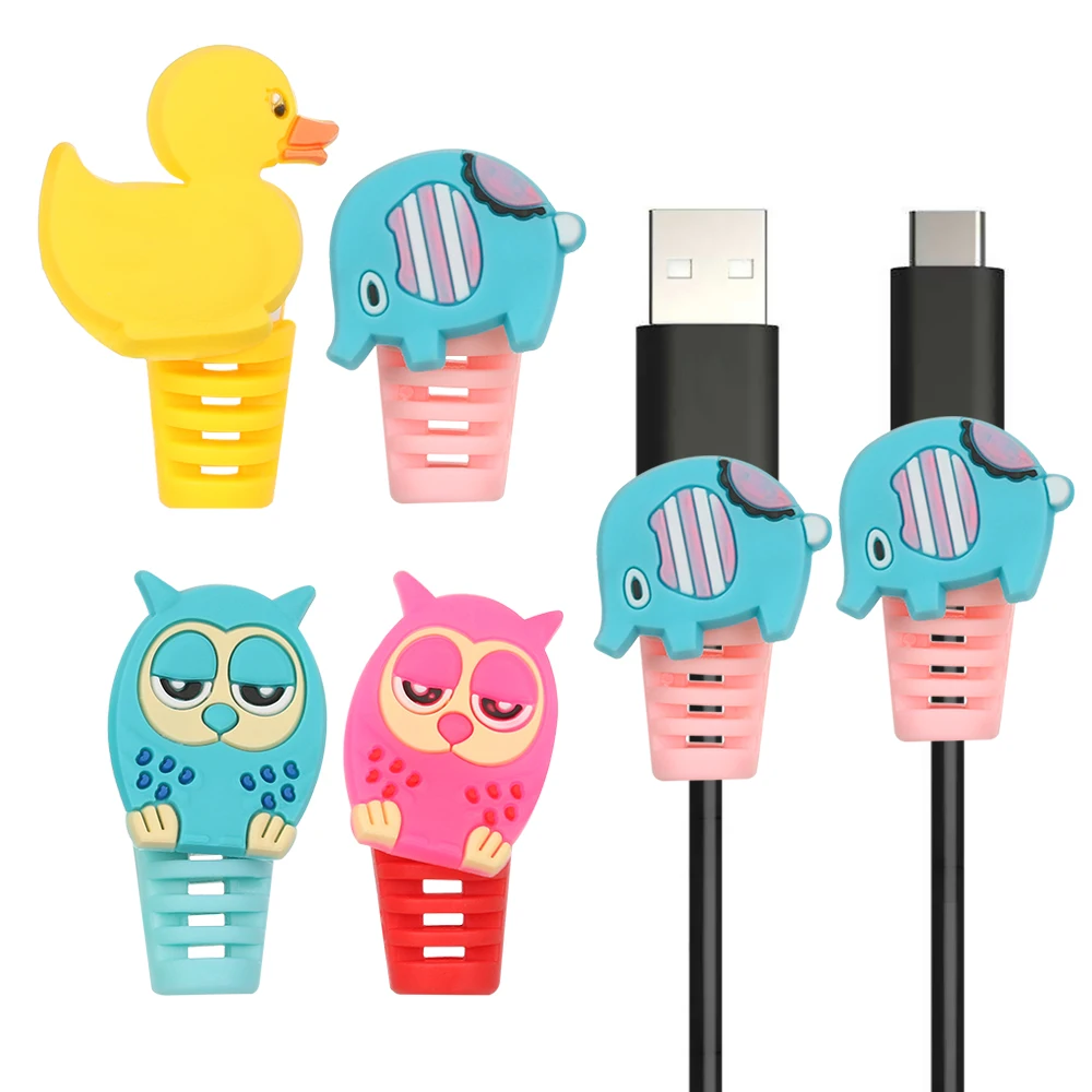

2pcs Cable protector Bobbin winder Data Line Case Rope Protection Spring twine For iPhone Android USB Earphone Cover
