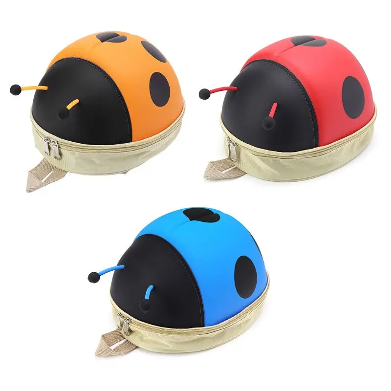 

Kids PVC Backpack Ladybug Beetle Backpack Kindergarten Children School 3D Cartoon Travel Bags