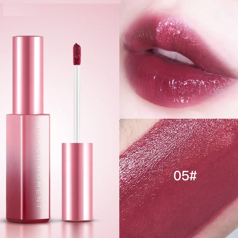 

6 Colors Professional Lipstick Mirror Surface Lip Gloss Lasting Moisturizing Non-stick Cup Lip Glaze Cosmetics Maquiagem TSLM2