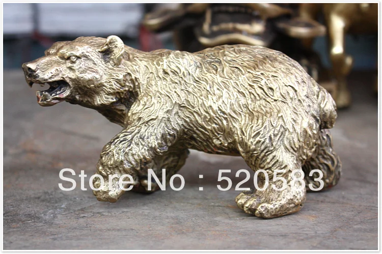 

Bronze sculpture Art ferocious Bear Brown bear statue