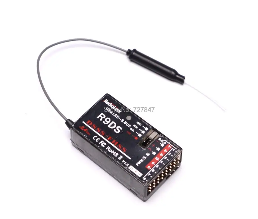 

Original RadioLink R9DS 2.4G 9CH DSSS & FHSS Receiver for RadioLink AT9 AT10 Transmitter RC Multirotor Support For S-BUS