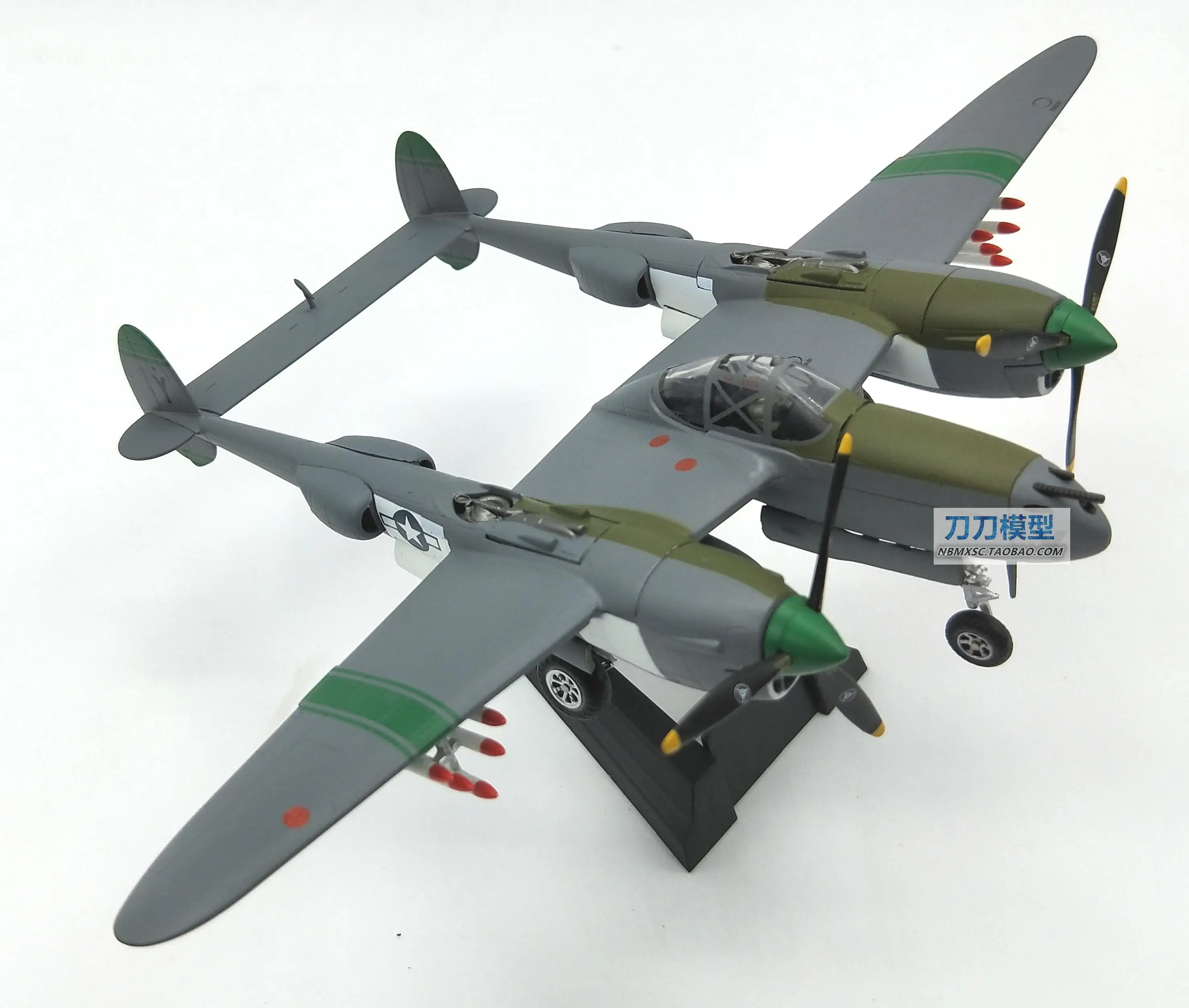 

RIAN DAY 1/72 Scale Military Model Toys Word War II P38 P-38 Lighting Fighter Diecast Metal Plane Model Toy For Collection/Gift