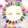 Glass Crystal Gold claw settings 8 Sizes nice colors horse eye Navette Marquise shape Sew on rhinestone beads applique diy ► Photo 2/6