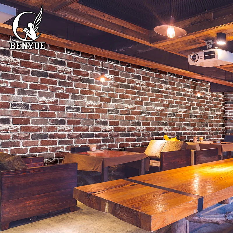 Suppliers High Quality 3d brick wallpaper stone wall paper ...