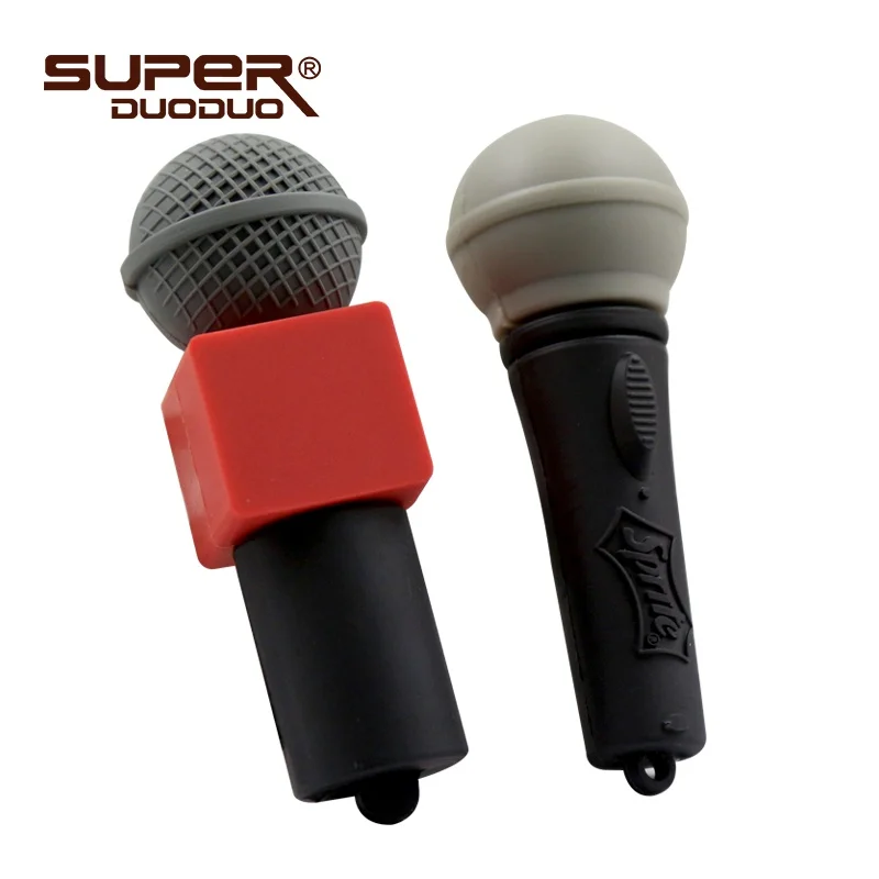 

Funny Usb flash silicone microphone pendrive 4GB C6 usb stick pen drive 8GB 16GB 32GB C10 cle usb cartoon memory stick free ship