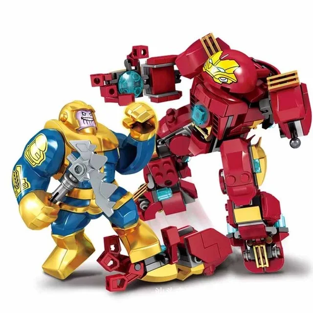 

8in1 SY6399 406pcs Bricks Super Hero The Avengers Figure Set Iron-Man Thanos Thor Hulk Ant-Man Building Blocks Toys