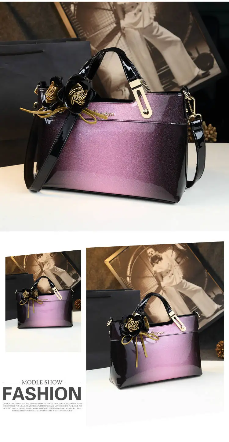 Женская модная Роскошная лакированная кожа сумка женская брендовая дизайнерская сумка через плечо вечерние сумки на плечо bolsos sac