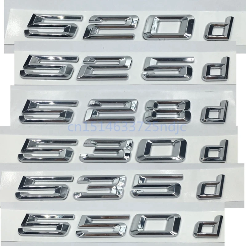 

2017 New 520d 525d 528d 530d 535d 550d Rear Boot Trunk Lid Letters Badge Emblem Logo for BMW 5 series E39 E60 E61 F10 F11