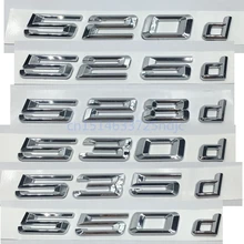 Tampa emblema para porta-malas, porta-malas traseiro com letras e emblema para bmw 5 series, 520d 525d 528d 530d 535d 550d e39 e60 e61 f10 f11