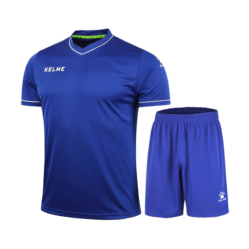 KELME 2017 Men Soccer Sets Short Sleeve Jerseys Mans Football Training