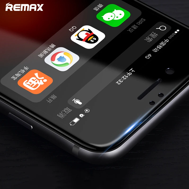 Remax полное покрытие Закаленное стекло Защитная пленка для экрана для Iphone 6 6s 6plus 6s plus 7 7plus 8 8plus X 9H защитное стекло 2 шт