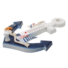 Морской якорь настенный крючок термометр корабль декор крючок для дома настенный дисплей клуб кафе бар украшения